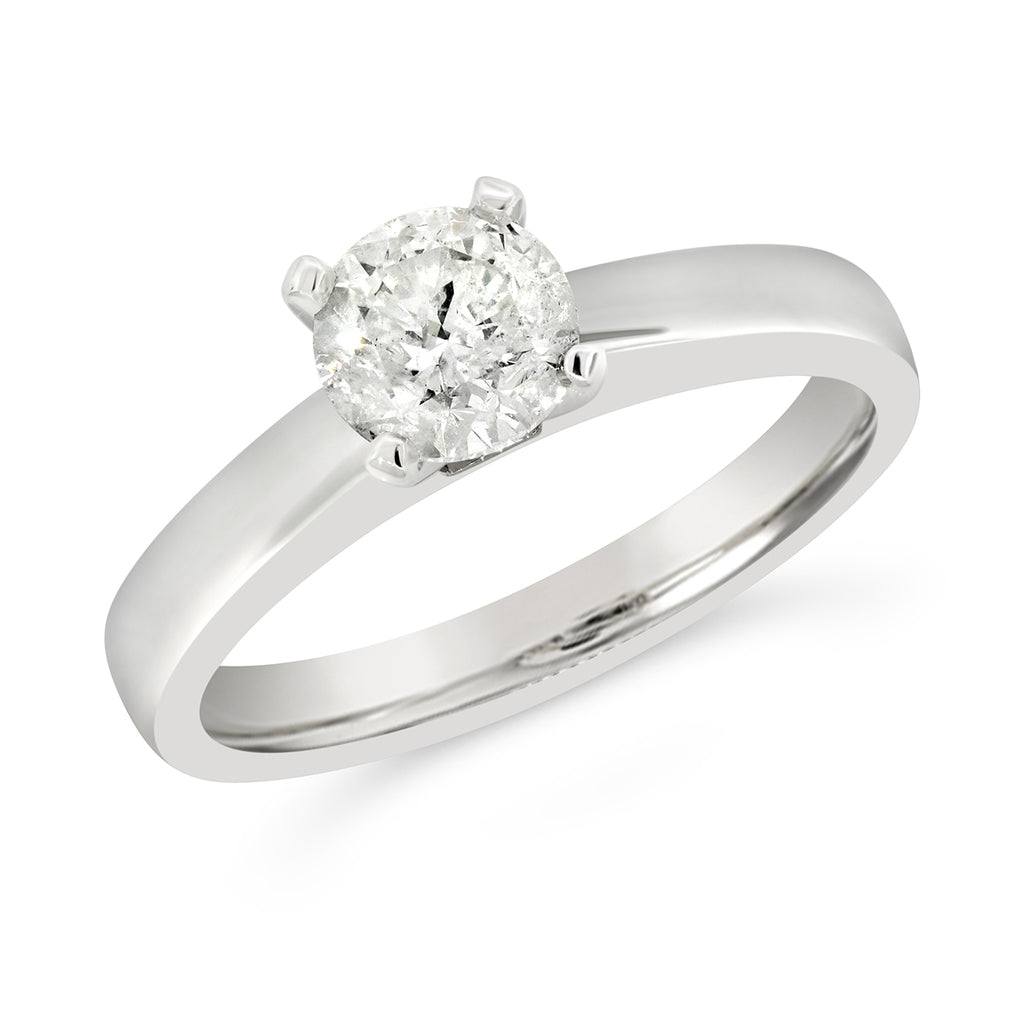 18ct White Gold 1.04ct Diamond Solitaire Ring