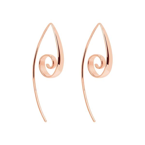 Najo Sterling Silver 'Bobo' Rose Tone Earring E6327