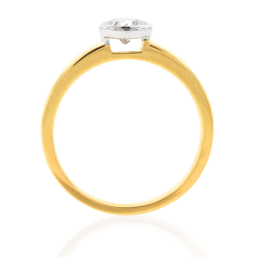 9ct Gold 0.56CT Diamond Solitaire Engagement Ring