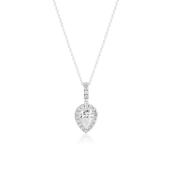 Georgini 'Luxe Splendour' Pear Cubic Zirconia 41cm Necklet P