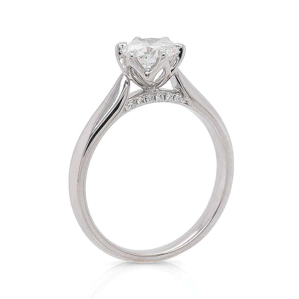 18ct White Gold 1.05ct Solitaire Diamond Engagement Ring