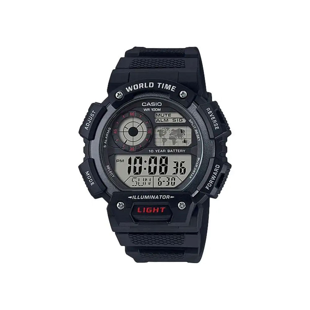 Casio World Time Digital Watch AE1400WH-1A