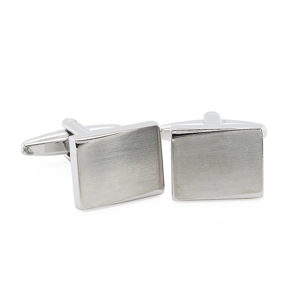 Cudworth Brushed Stainless Steel Matching Cufflinks & Tie Ba