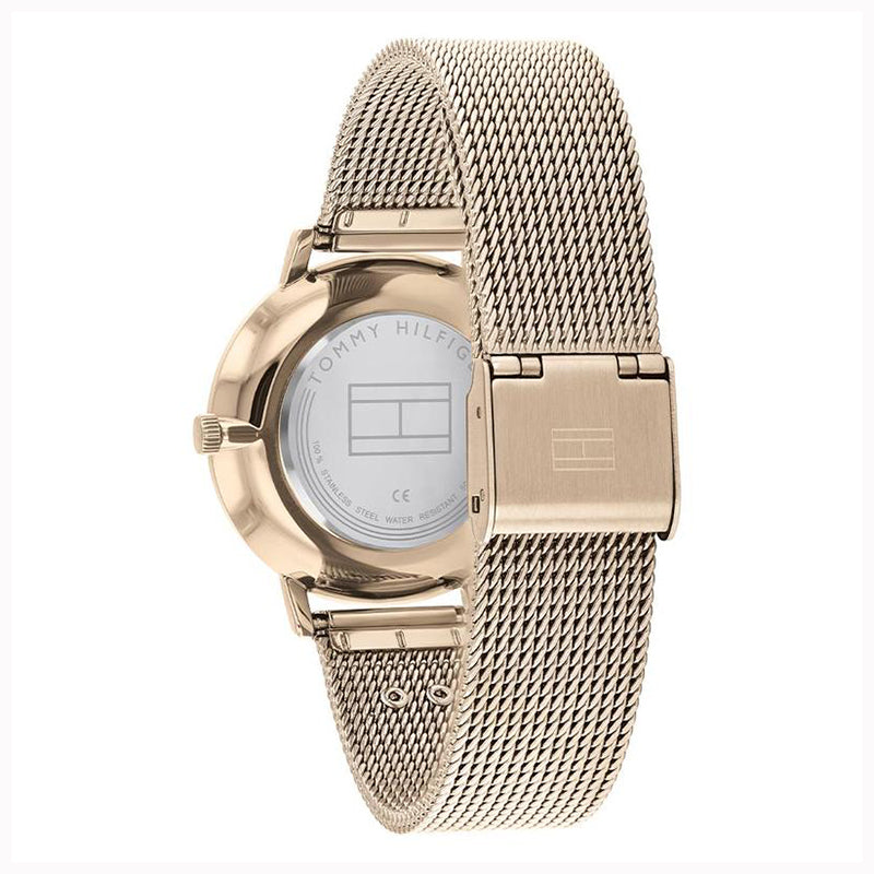 Tommy Hilfiger 'Tea' Carnation Gold Mesh Watch 1782287