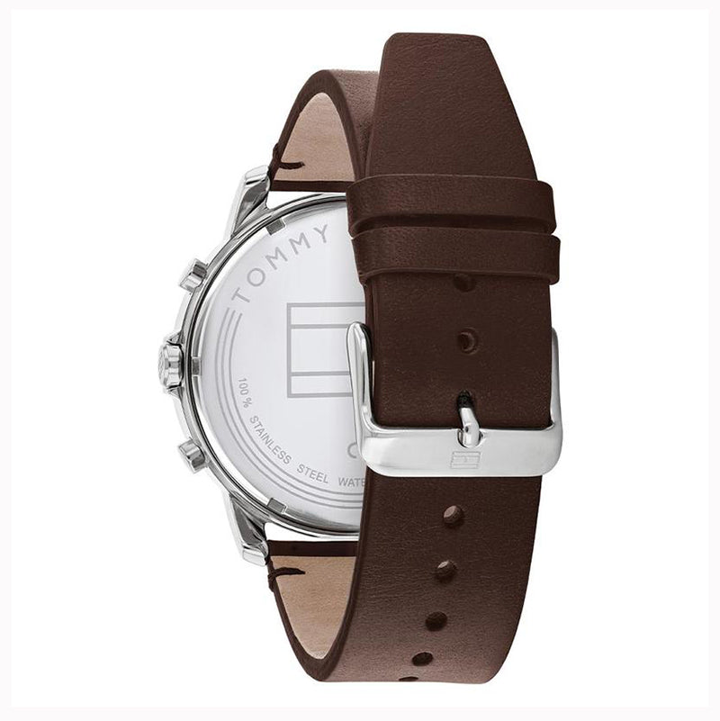 Tommy Hilfiger Brown Leather Multi-function Watch 1791797