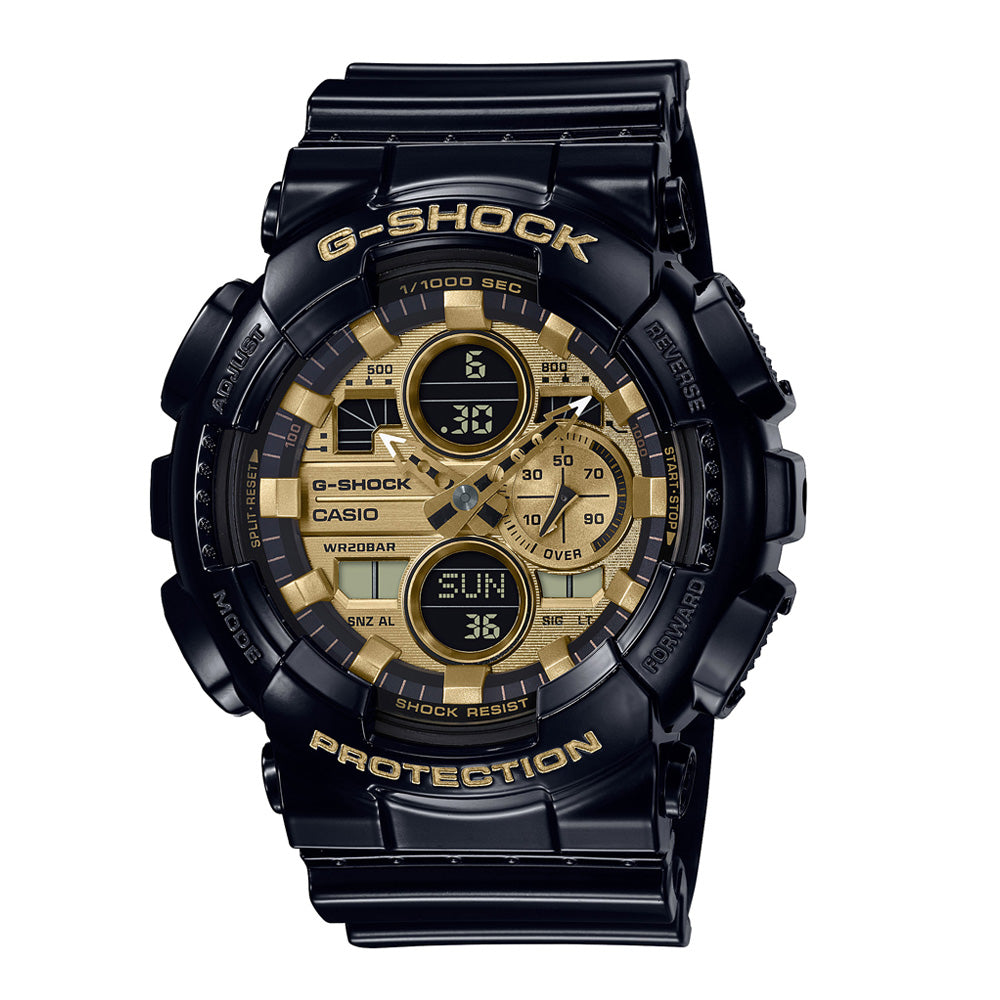 Casio G-Shock Black & Gold Analogue-Digital Watch GA140GB-1A