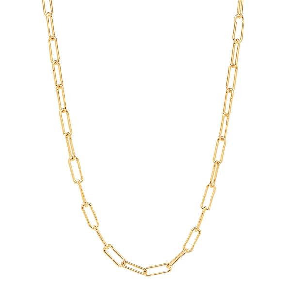 Najo 'Baxter' Sterling Silver Gold Tone Chain 45cm Necklace