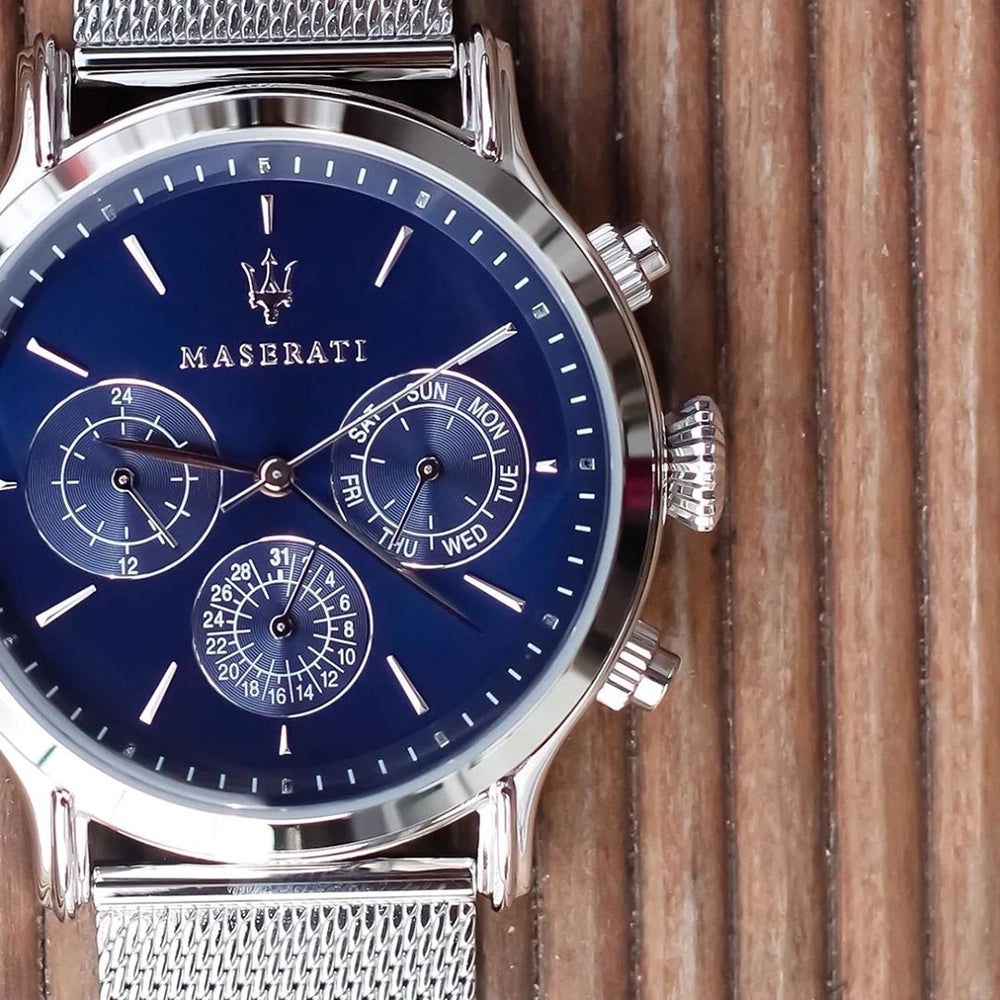 Maserati 'Epoca' Multi-Function Stainless Steel Watch R88531