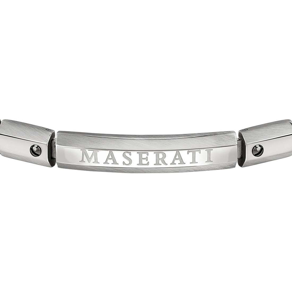 Maserati Stainless Steel ID Plate Bracelet JM220ASQ05