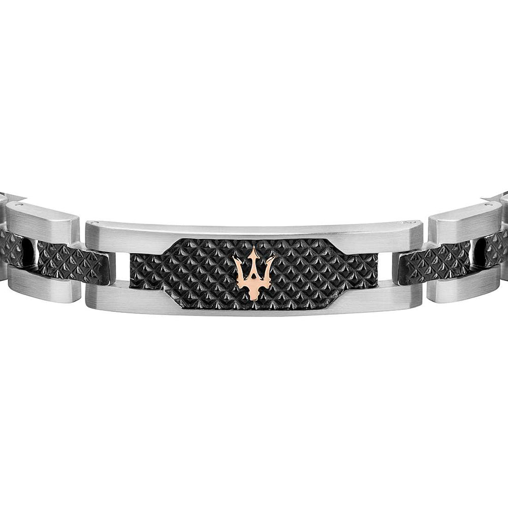Maserati Black Centre Link Bracelet JM419ASC01
