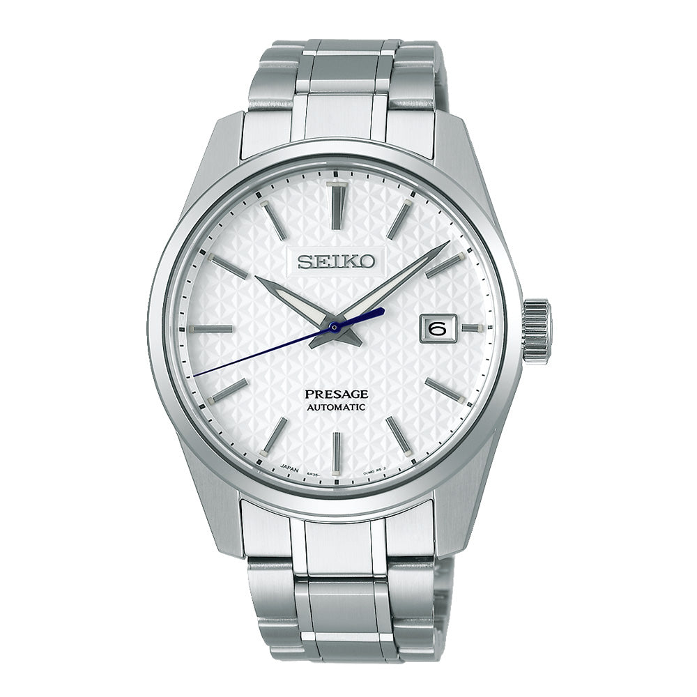 Seiko Presage Automatic Stainless Steel White Dial Watch SPB