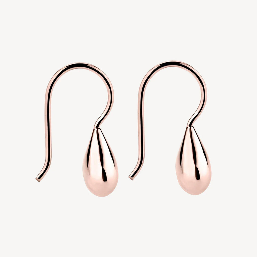 Najo Rose Tone 'Baby Tears' Hook Earrings E3239