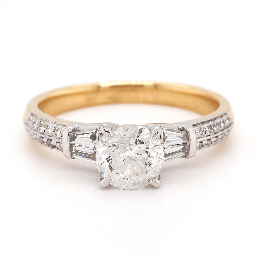 18ct Yellow Gold 1.4ct Brilliant Cut Diamond Engagement Ring