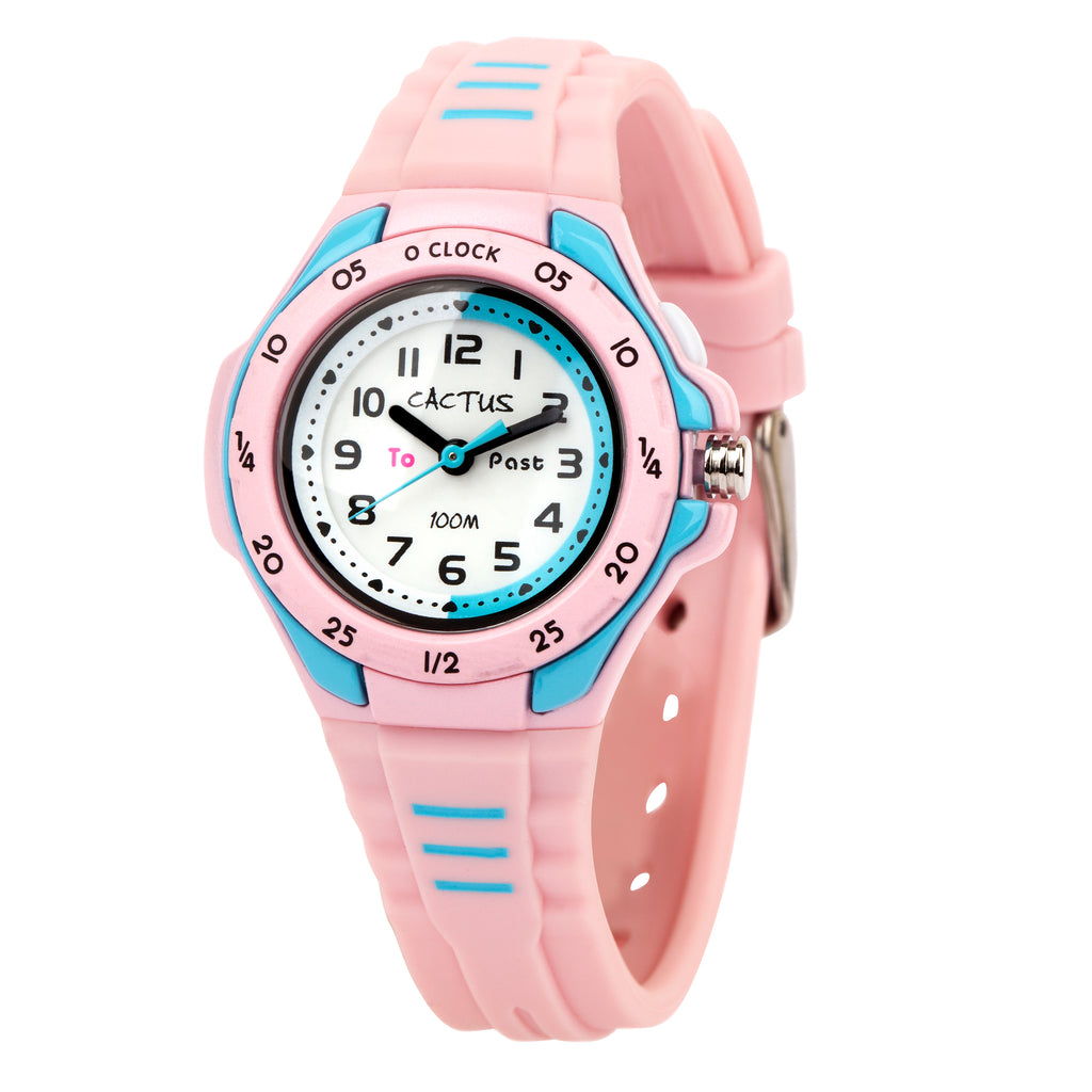 Cactus 'Mentor' Baby Pink Time Teacher Watch CAC-116-M05