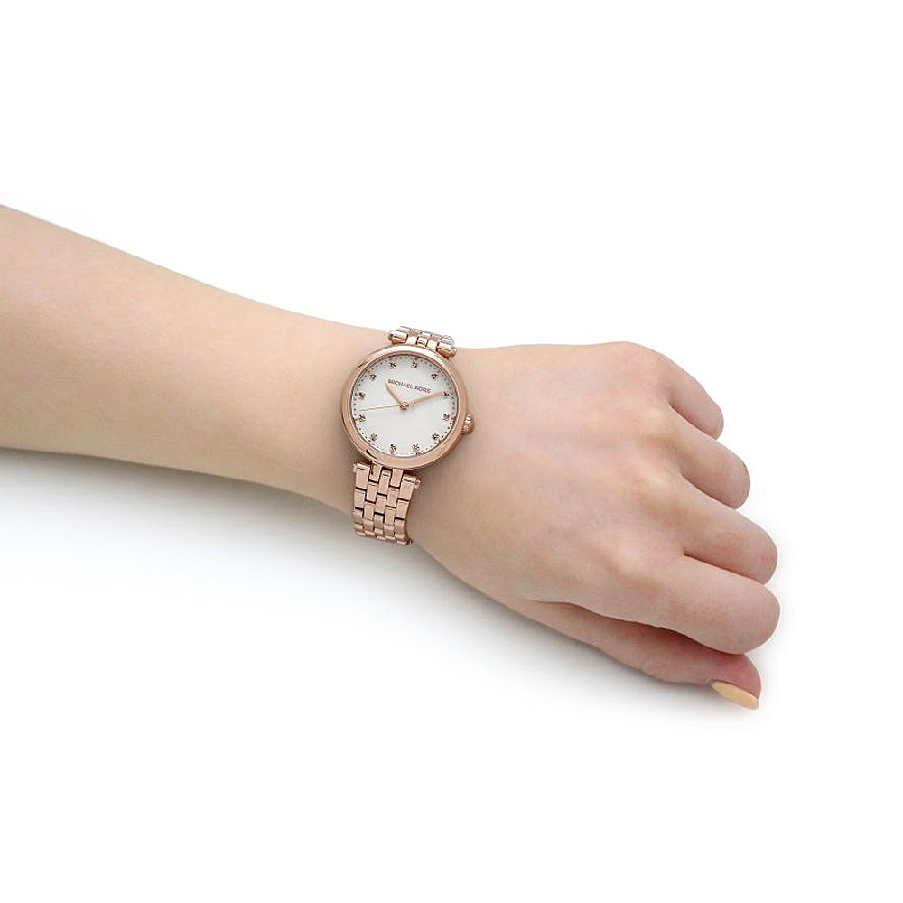 Michael Kors 'Darci' Rose Tone Diamond Set Watch MK4568