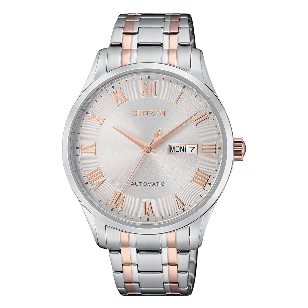 Citizen Automatic Stainless Steel 2-Tone Rose Watch NH8366-8