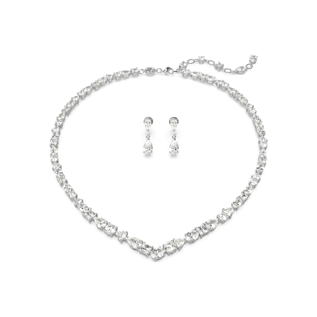 Swarovski Tennis Deluxe Mixed Necklet & Earring Set 5575495