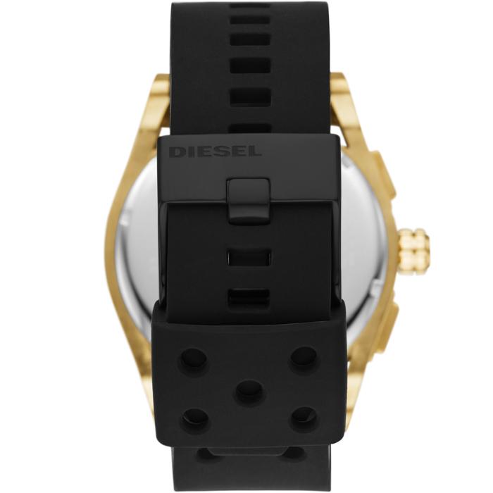 Diesel 'Timeframe' Chronograph Gold Tone Rubber Strap Watch