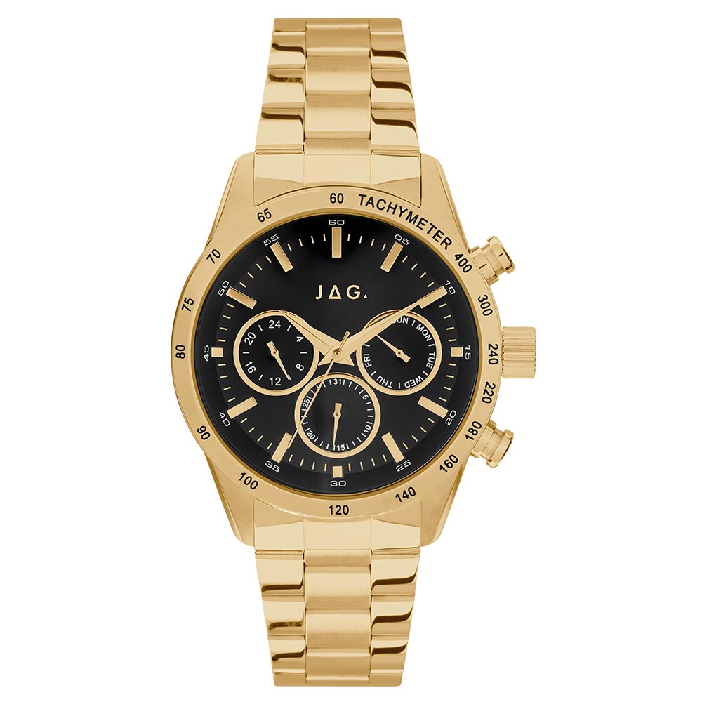 Jag 'Alain' Chronograph Gold Tone Stainless Steel Watch J233