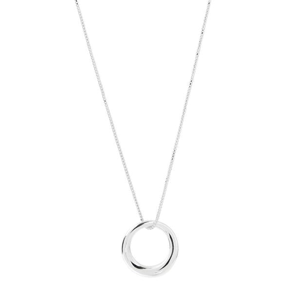 Najo 'Halo' Sterling Silver Pendant on 42cm Box Chain N6442