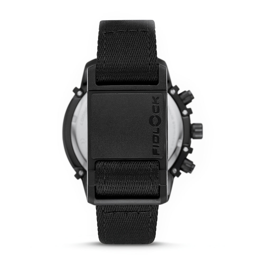 Diesel 'Griffed' Chronograph Matte Black Nylon Watch DZ4553