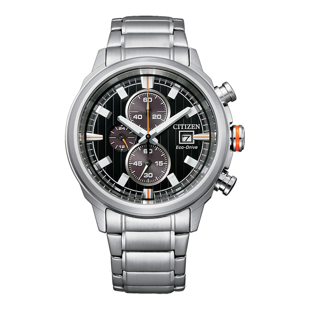 Citizen Eco-Drive Chronograph Stainless Steel Watch CA0730-8