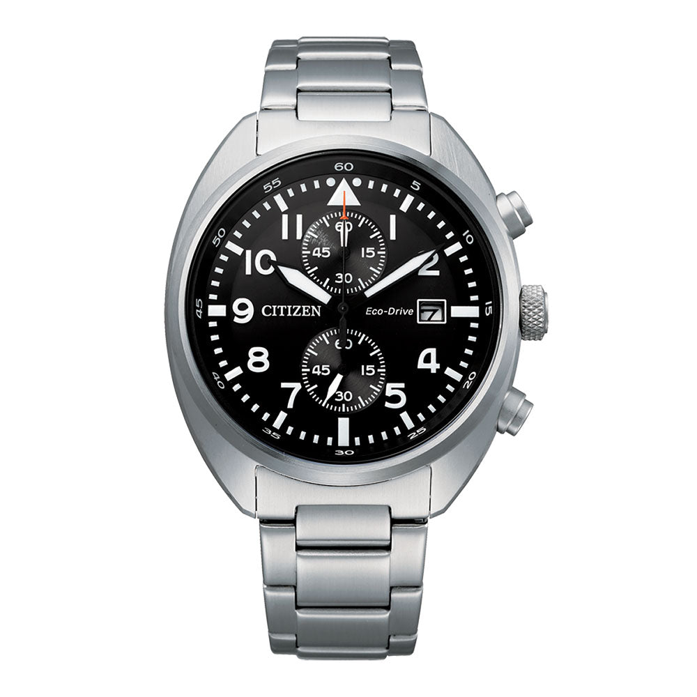 Citizen Eco-Drive Chronograph Stainless Steel Watch CA7040-8