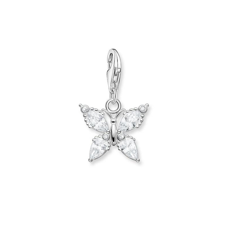 Thomas Sabo Sterling Silver Cubic Zirconia Butterfly Charm C