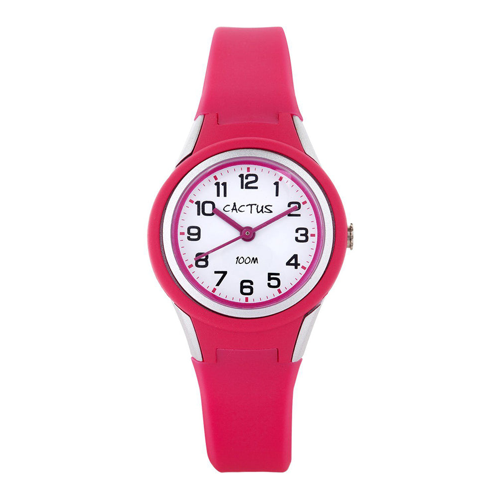 Cactus 'Tropical' Pink Silicone Band Watch CAC-123-M55
