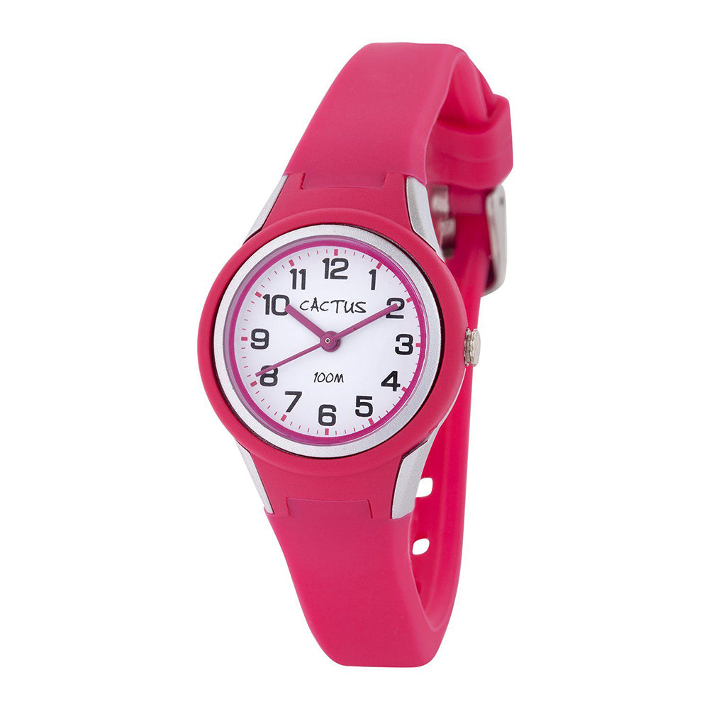 Cactus 'Tropical' Pink Silicone Band Watch CAC-123-M55