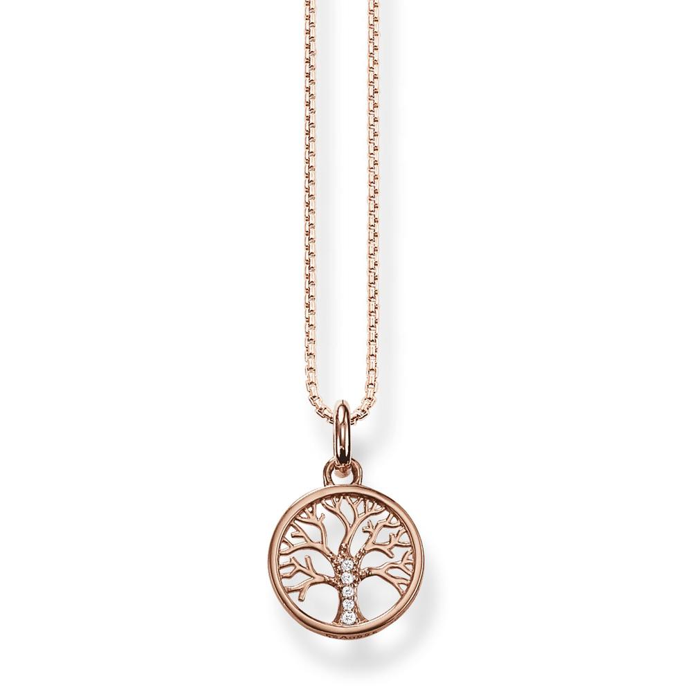 Thomas Sabo 'Tree of Love' Sterling Silver Rose Plated Penda