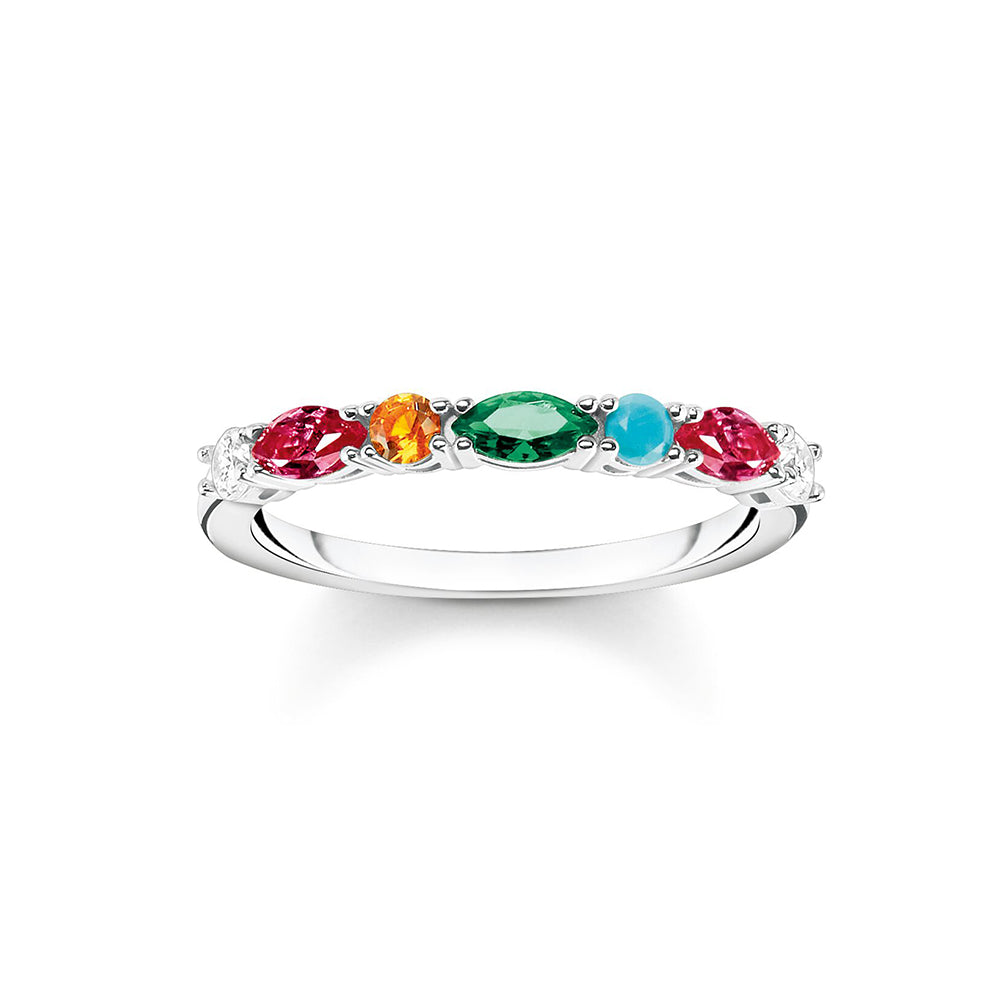 Thomas Sabo Sterling Silver Colourful Stone Cubic Zirconia R