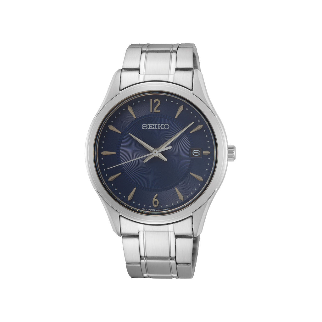 Seiko Stainless Steel Analogue Blue Dial Watch SUR419P
