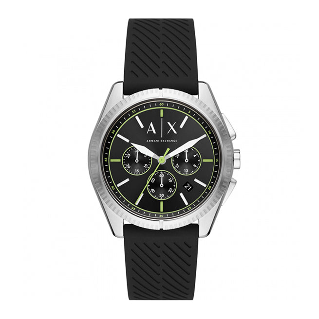 Armani Exchange 'Giacomo' Chronograph Silicone Strap Watch A