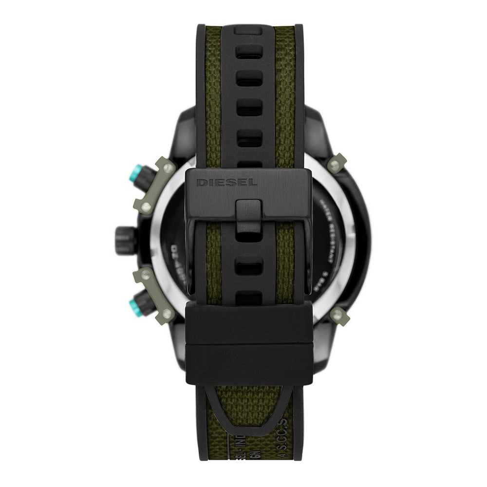 Diesel 'Griffed' Chronograph Olive Green Strap Watch DZ4563