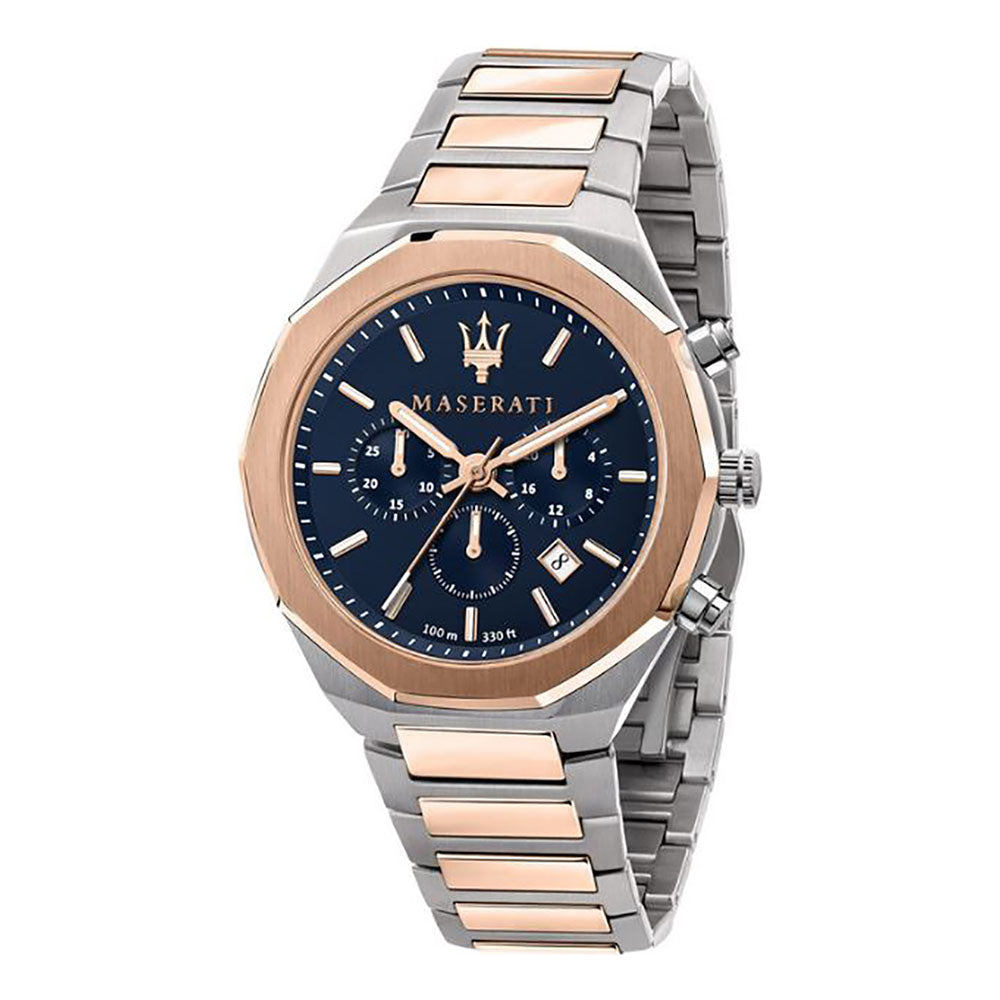 Maserati 'Stile' Chronograph 2-Tone Stainless Steel Watch R8