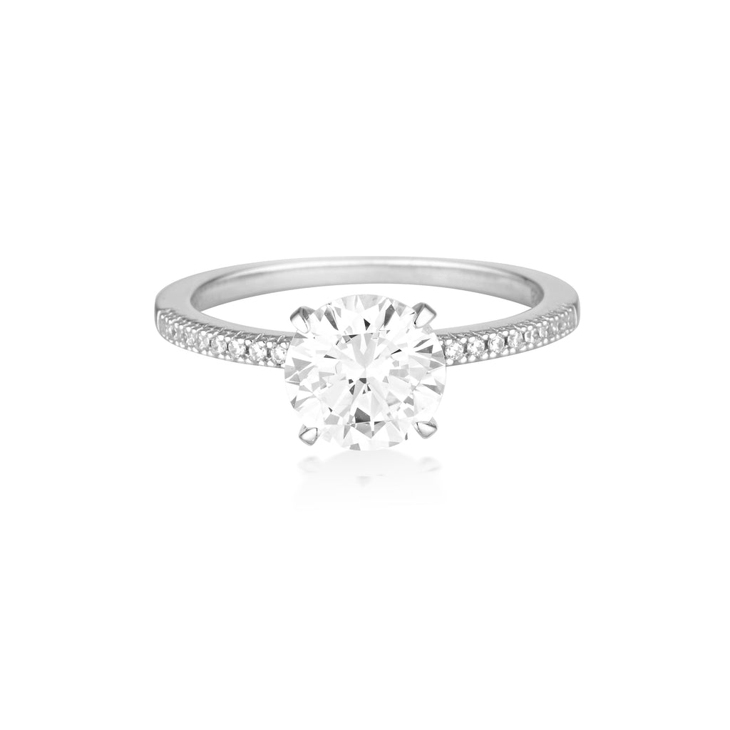 Georgini 'Francesca' Sterling Silver Cubic Zirconia Ring R48