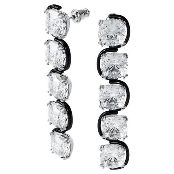 Swarovski Black 'Harmonia' Crystal Drop Earrings 5600043