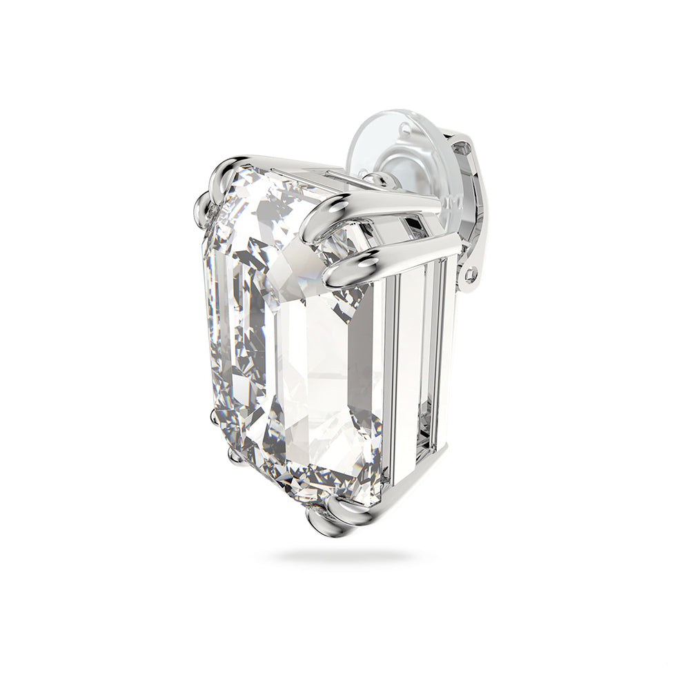 Swarovski 'Mesmera' Sincle Octagon Cut Crystal Clip On Earri