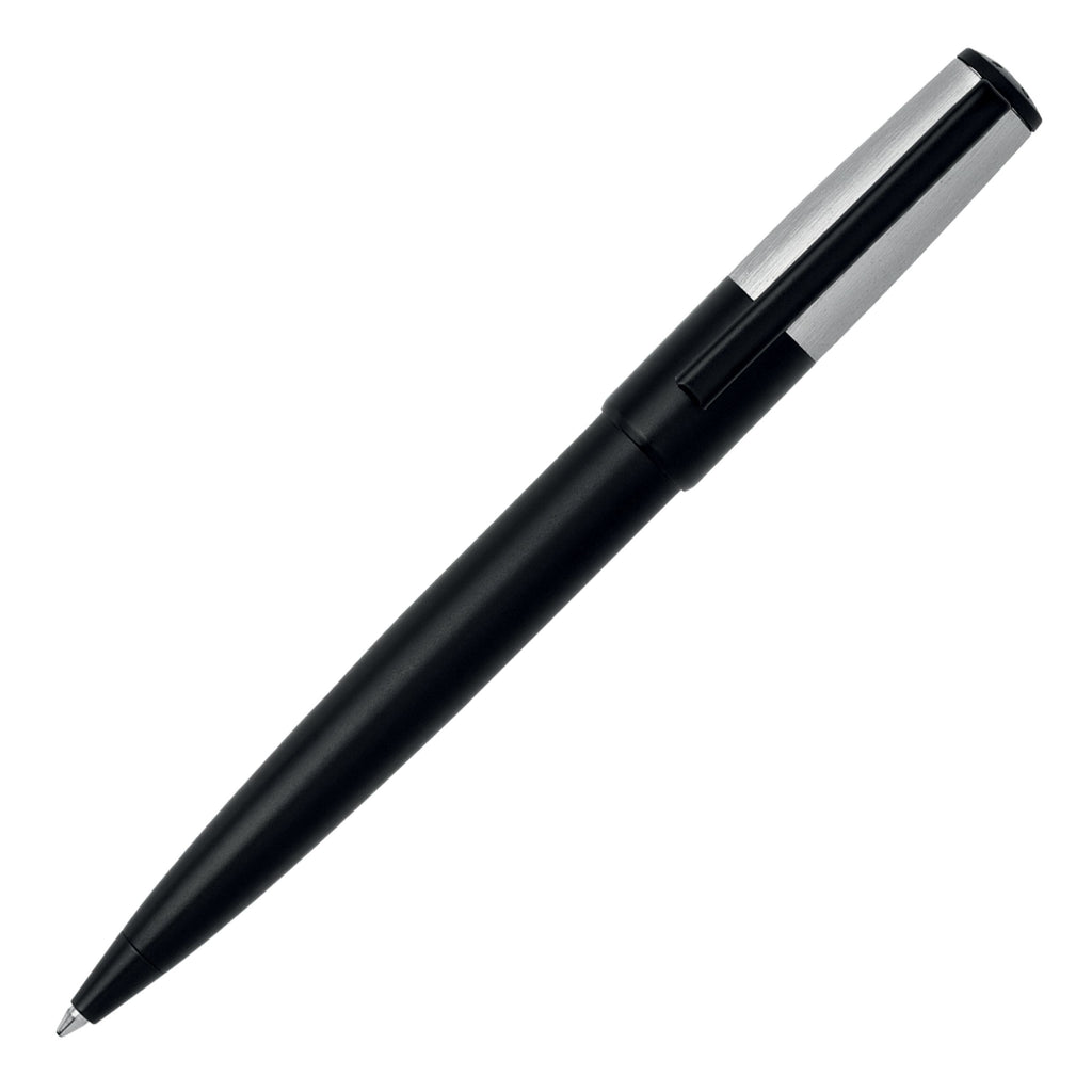 Hugo Boss Gear Minimal Black & Chrome Ballpoint Pen HSN1894B