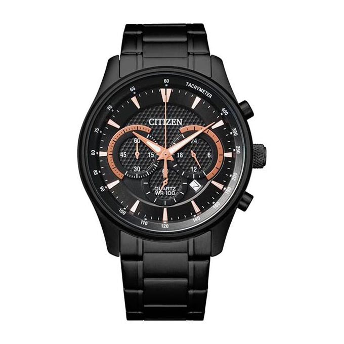 Citizen Chronograph Black Stainless Steel Watch AN8195-58E