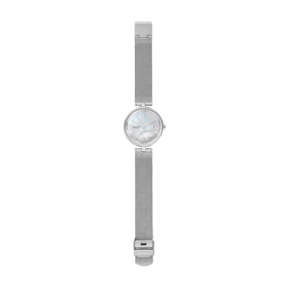 Skagen 'Karolina' Solar Powered Stainless Steel Watch SKW297