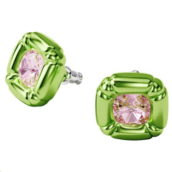 Swarovski 'Dulcis' Green & Pink Crystal Stud Earrings 560077