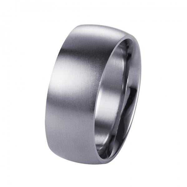 Cudworth Brushed Stainless Steel 9mm Wide Ring 641-05