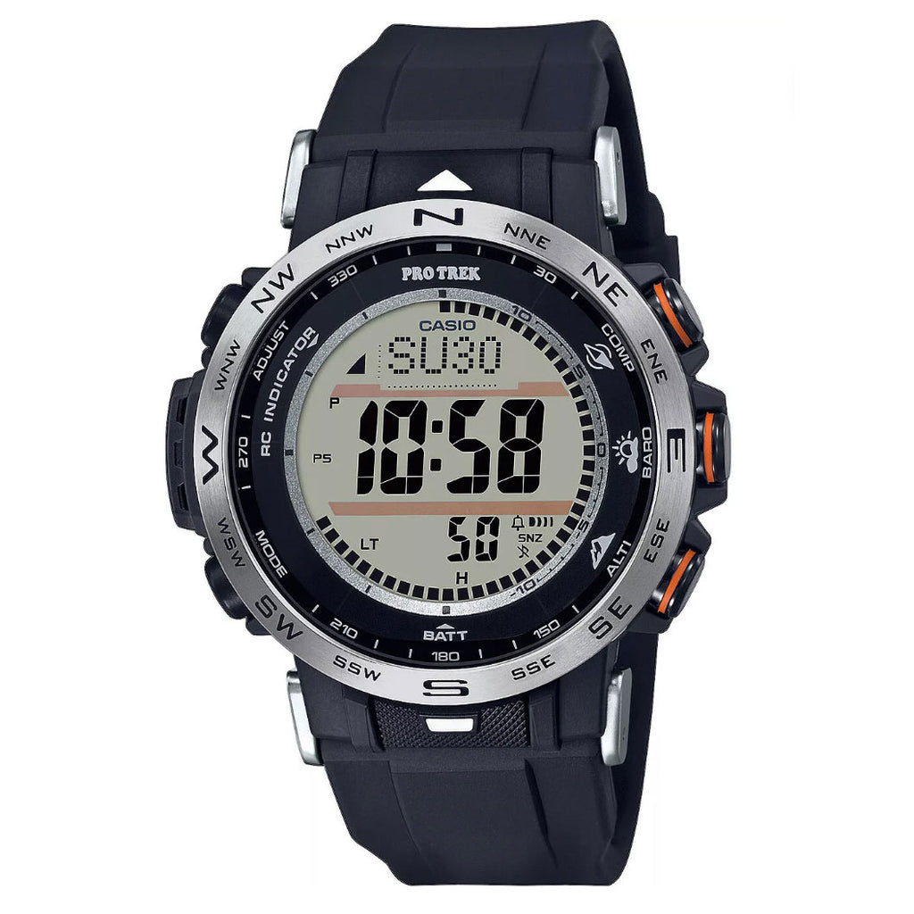 Casio Protrek Black & Silver Digital Watch PRW30-1A