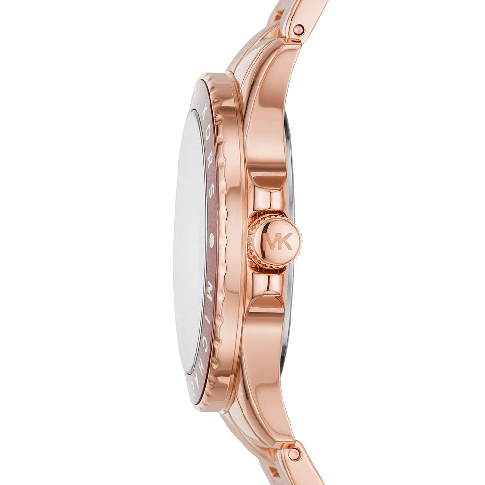 Michael Kors 'Kenly' Rose Gold Stainless Steel Dial Watch MK