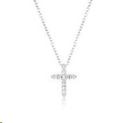 Georgini 'Rock Star' Cubic Zirconia Cross Necklet P855W