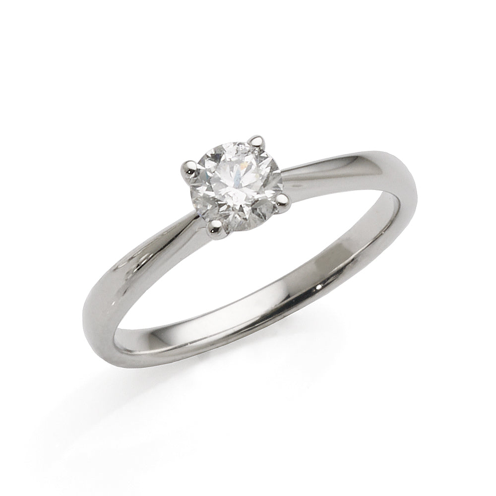 9ct White Gold 0.50CT Diamond Solitaire Engagement Ring