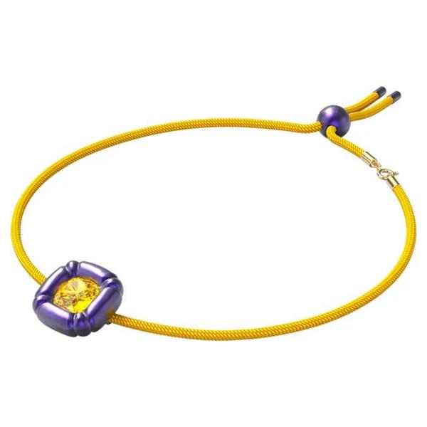 Swarovski 'Dulcis' Yellow Crystal & Purple 48-60cm Necklet 5