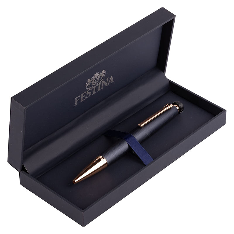 Festina Chronobike Navy Blue & Rose Gold Ballpoint Pen FSC16